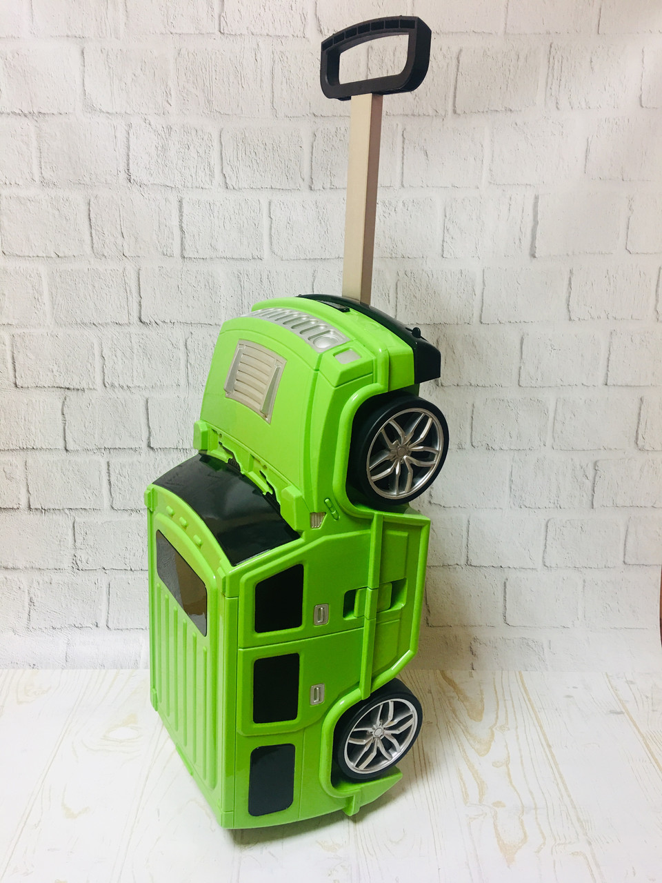 

Детский чемодан машина Peng Da Toys Джип Зеленый