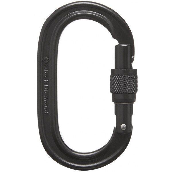 

Карабин с муфтой Black Diamond Oval Keylock Screwgate Black