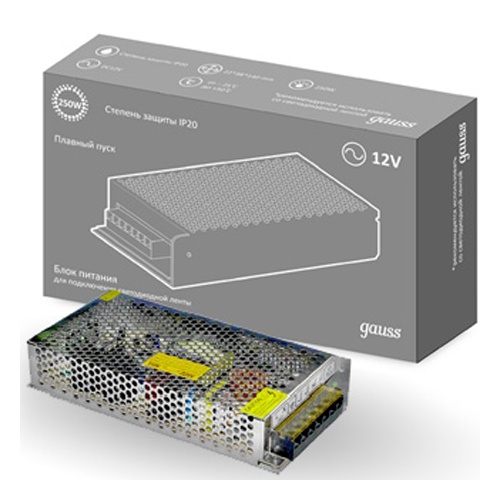 

Блок живлення для світлодіодної стрічки Gauss 100W ip20 12V