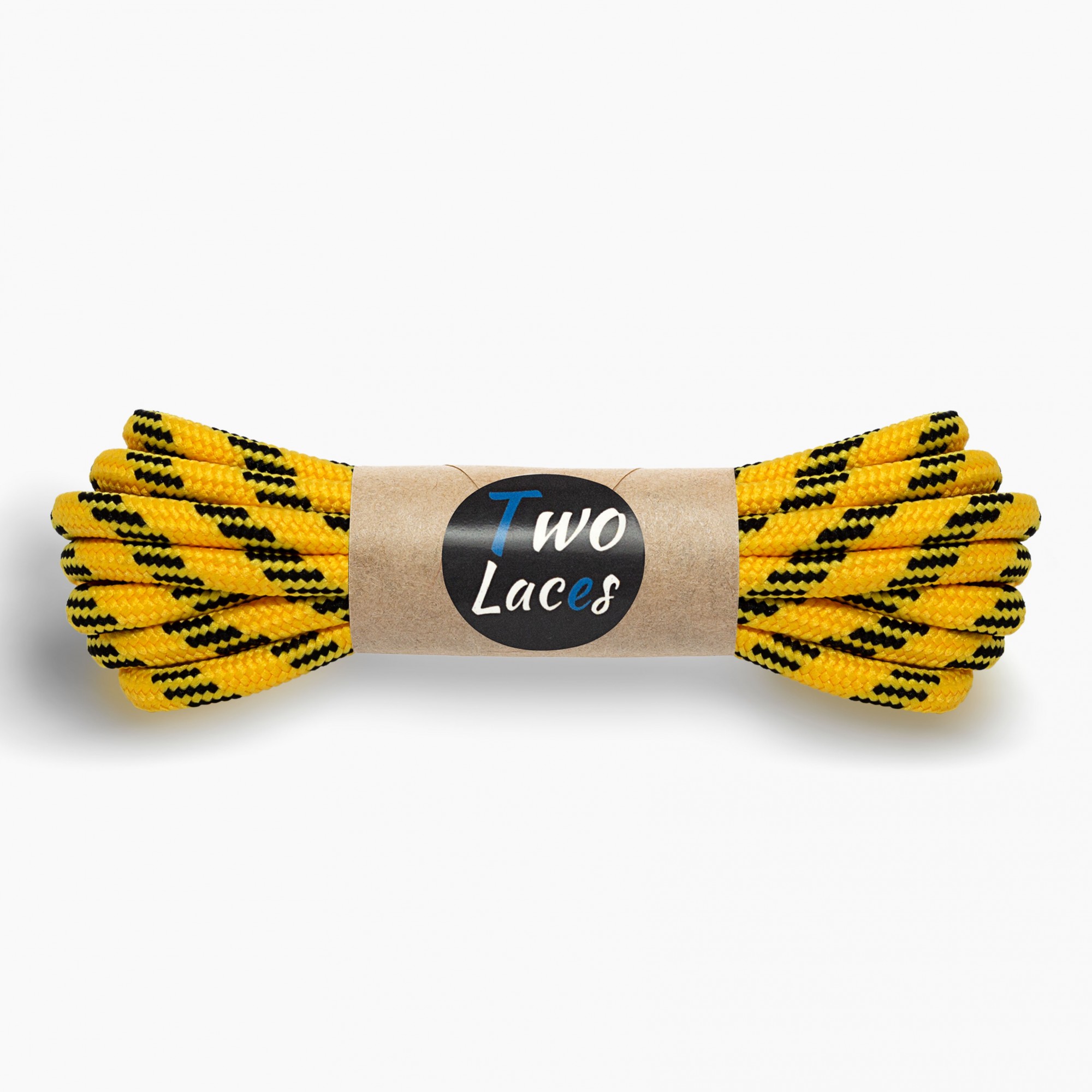 Шнурки для обуви Two Laces круглый 5мм, длина 110см, желтый от продавца ...