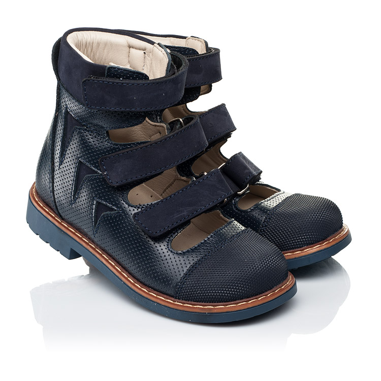 

Ортопедические туфли (с высоким берцем) Woopy Orthopedic 28 синий (7089)