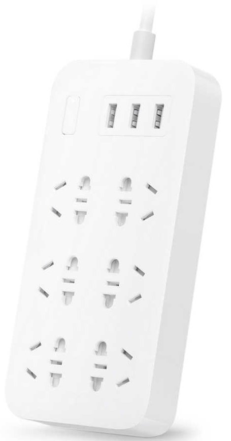 Удлинитель Xiaomi MiJia Power Strip (6 розеток + 3 USB-port) White ...