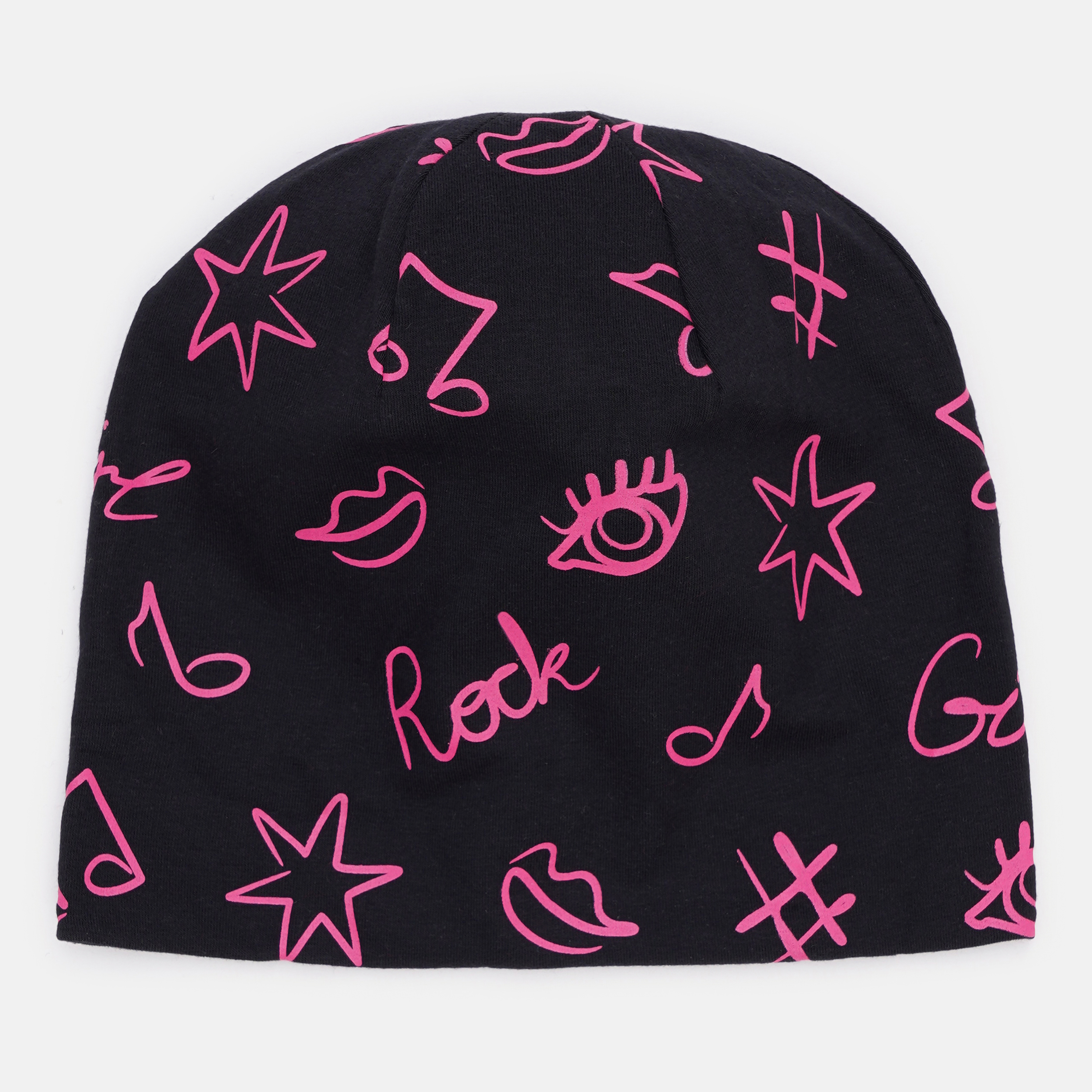 Акция на Дитяча демісезонна шапка-біні для дівчинки Broel Hermiona ZB13643G2BRO-021 49 см Чорний/Фуксія от Rozetka