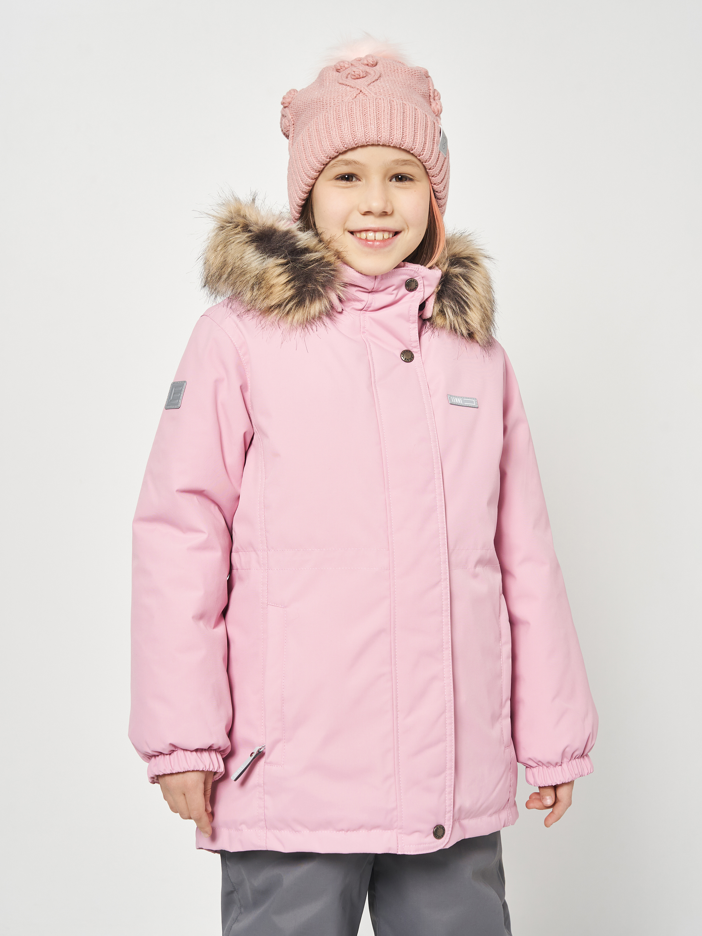 Акция на Дитяча зимова куртка-парка для дівчинки Lenne Maya 22330/124 92 см Рожева от Rozetka