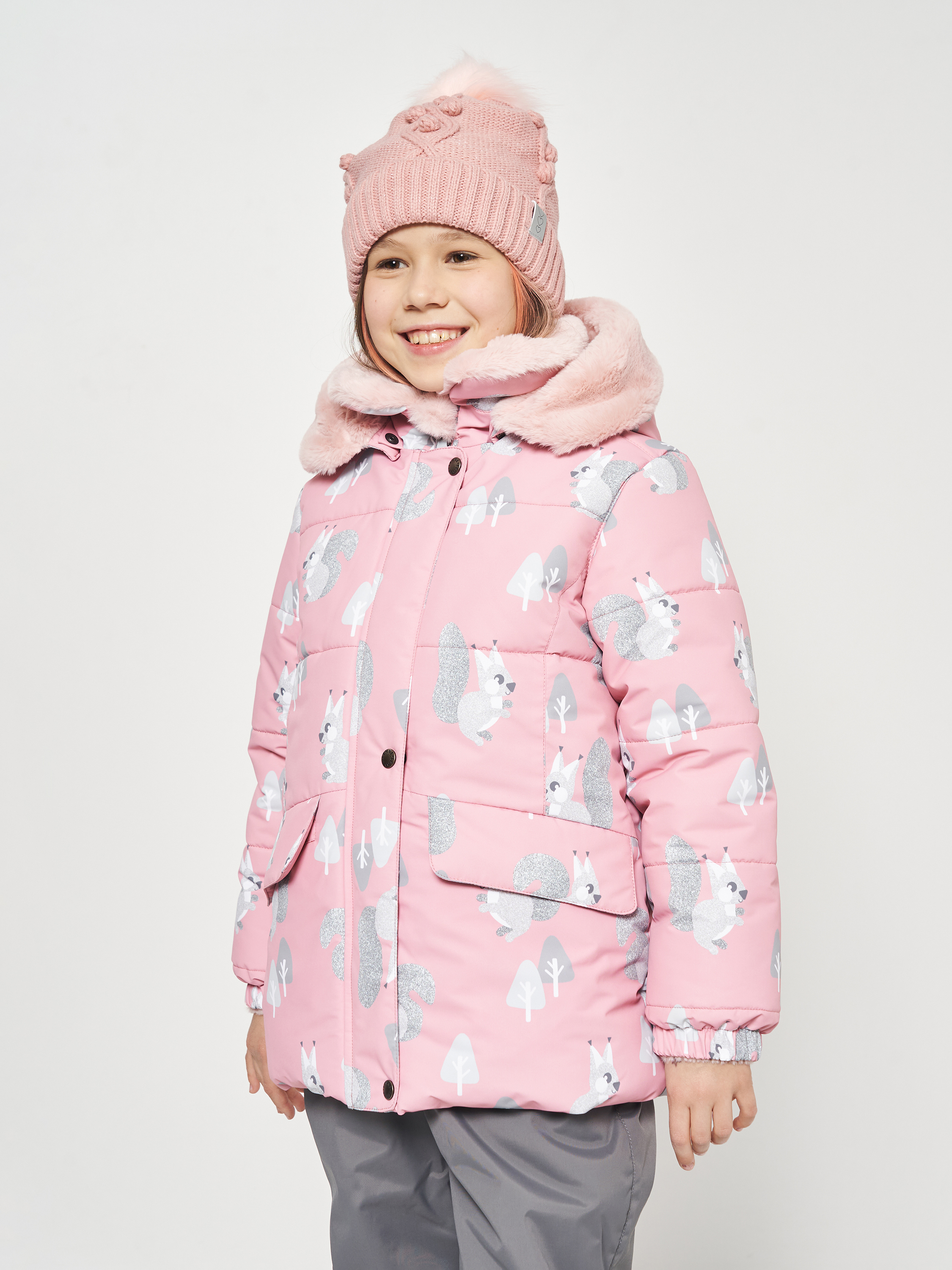 Акция на Дитяча зимова куртка для дівчинки Lenne Belle 22331/1242 110 см Різнобарвна от Rozetka