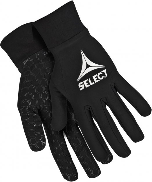 Перчатки игровые Select Players Gloves IІІ черный Муж 9 6009909111-009 ...