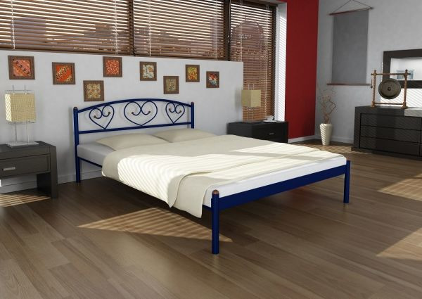 

Кровать Дарина 1 Метакам Синий 120х190