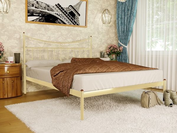 

Кровать Париж 1 Метакам Бежевый 120х190