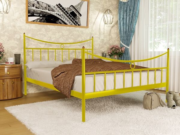 

Кровать Париж 2 Метакам Желтый 120х190