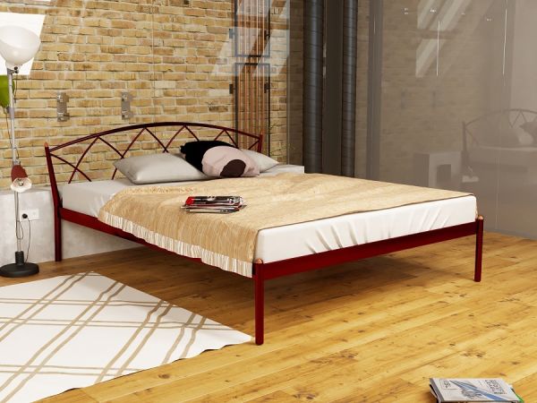 

Кровать Жасмин Элеганс 1 Метакам Красный лак 90х200