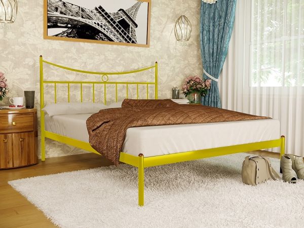 

Кровать Париж 1 Метакам Желтый 180х190