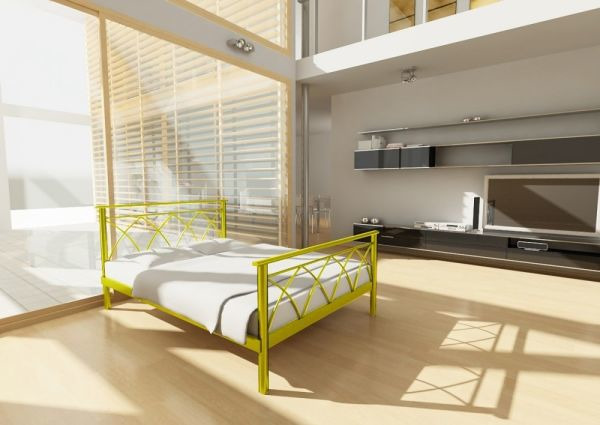 

Кровать Диана 2 Метакам Желтый 180х190