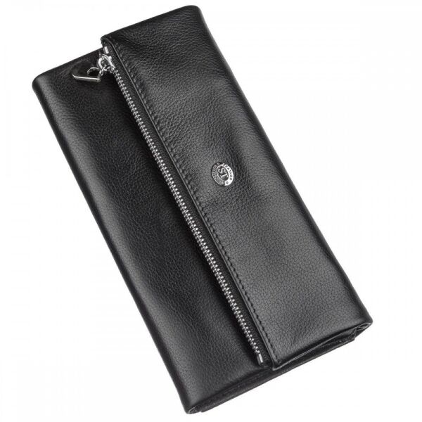 

Женский чёрный кошелёк из натуральной кожи ST Leather 20090