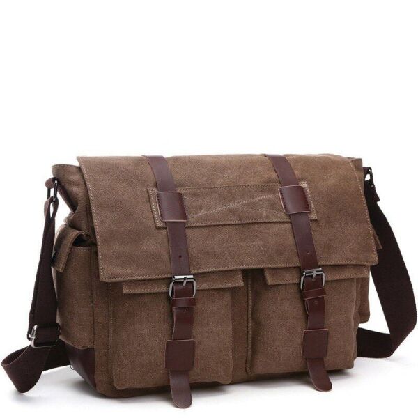 

Сумка на плечо текстильная с отделением для ноутбука Vintage 25-19155-19 Brown