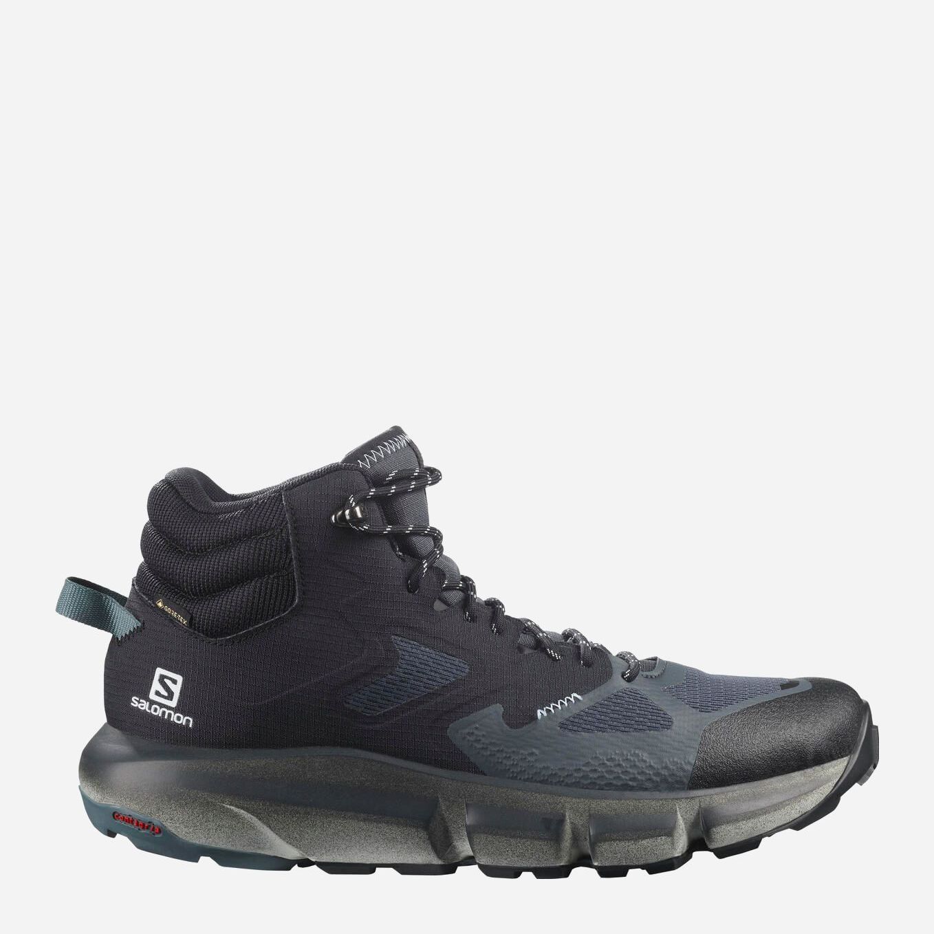 Акція на Чоловічі черевики для трекінгу з Gore-Tex Salomon Predict Hike Mid GTX L41460900 43.5 (9.5US) 27.5 см Чорні від Rozetka