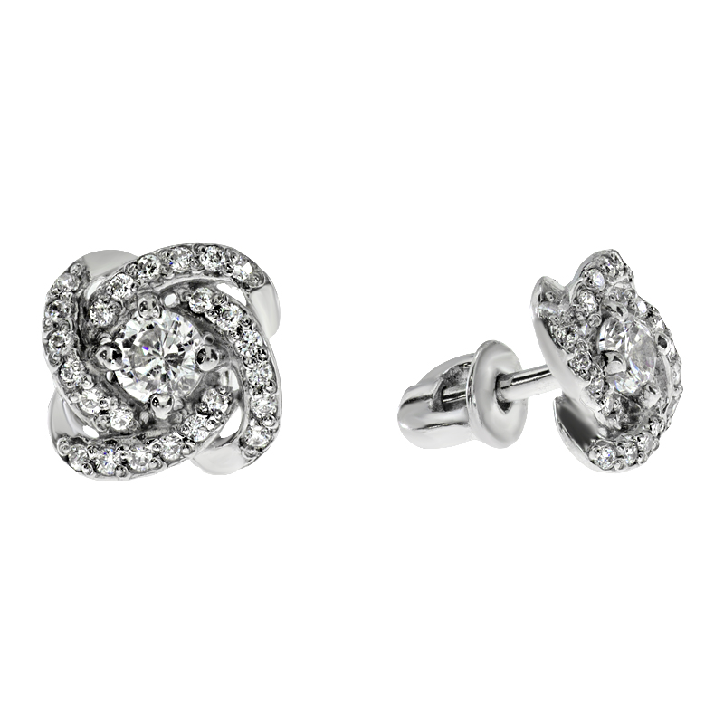 

Серьги-пусеты Diamant с1417с