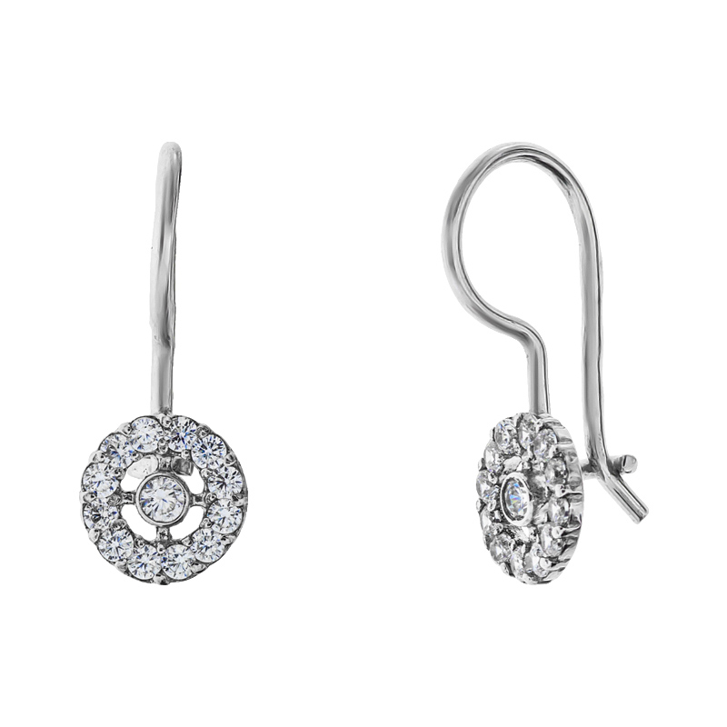 

Серьги с петельчатым замком Diamant с0074с