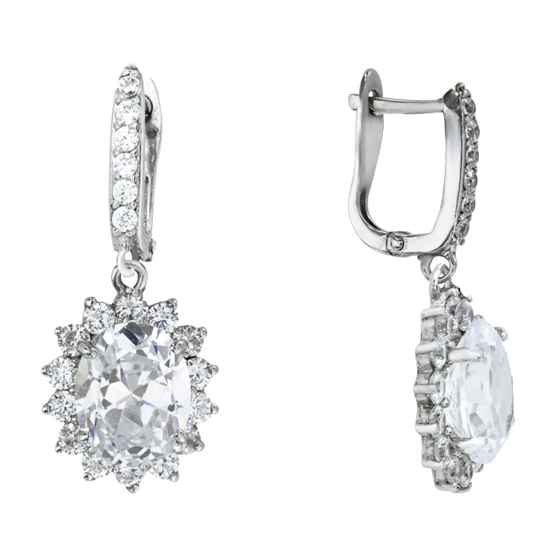 

Серьги-подвески Diamant с1278с