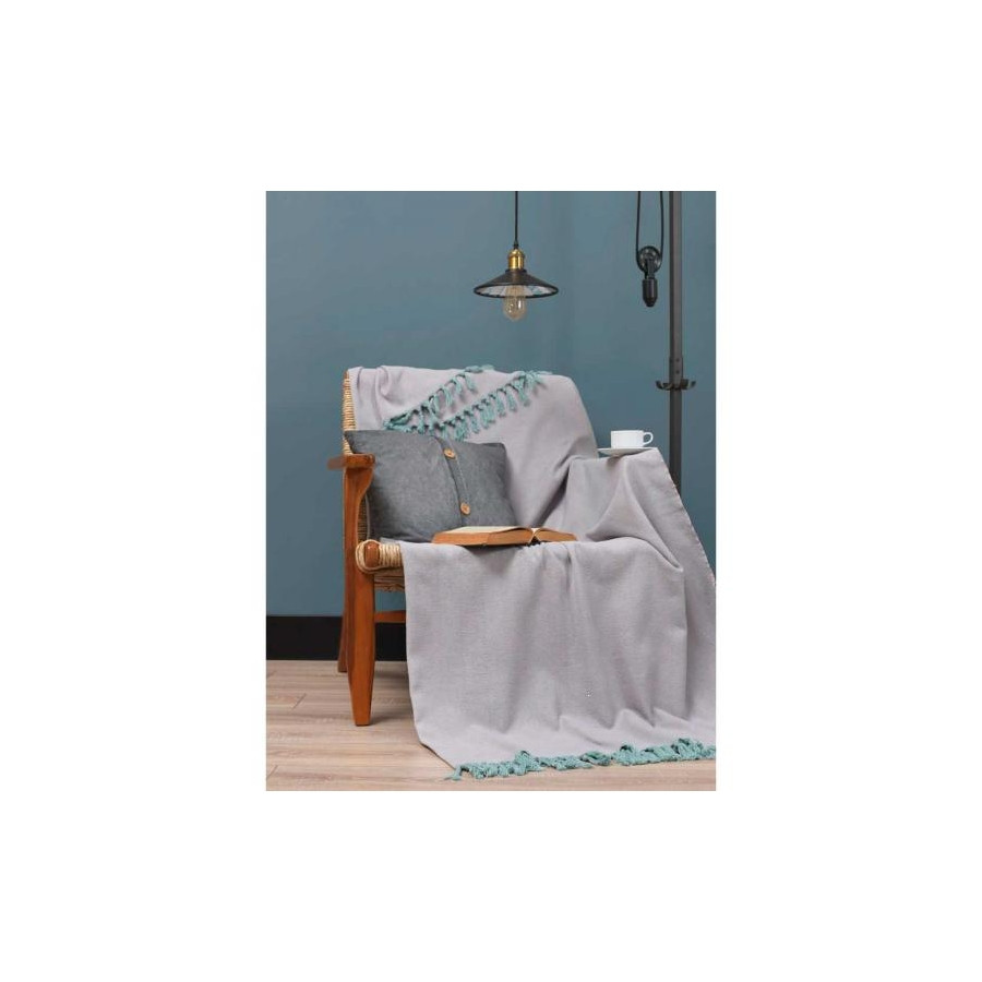 

Плед Eponj Home - Iplik 200*240 Pembe-Mint розовый-ментоловый