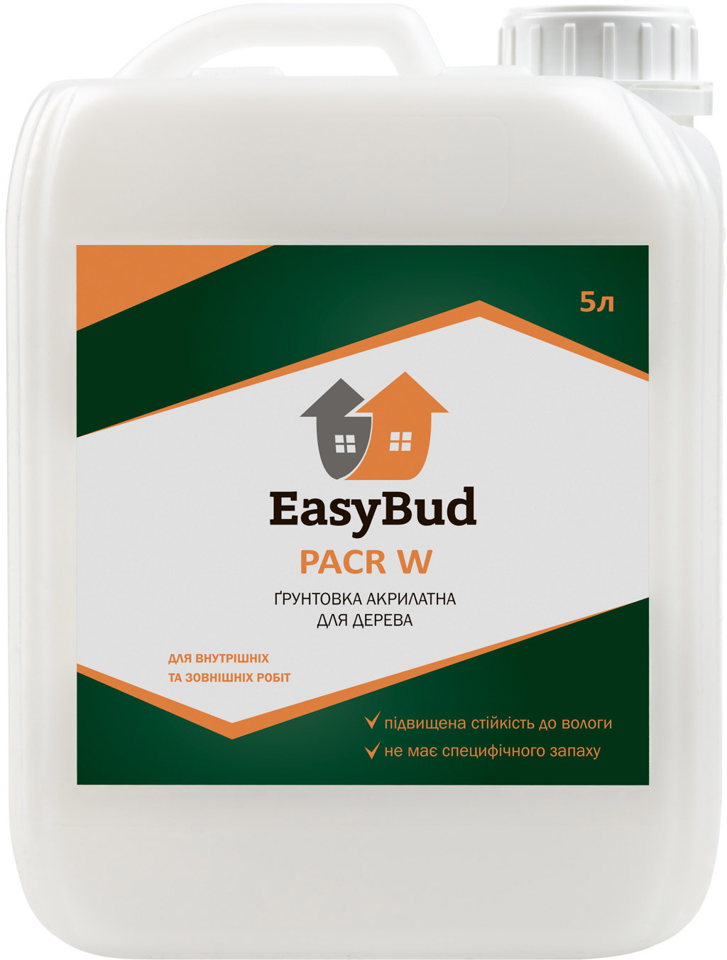 Грунтовка акрилатная EasyBud для дерева PACR W 5 л (PACR W-5L) – фото .