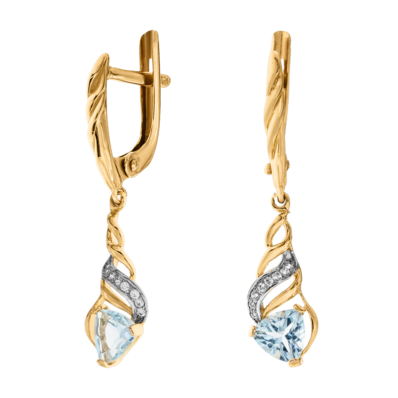 

Серьги-подвески Diamant с1959-02