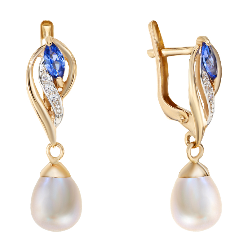 

Серьги-подвески Diamant с1627-13