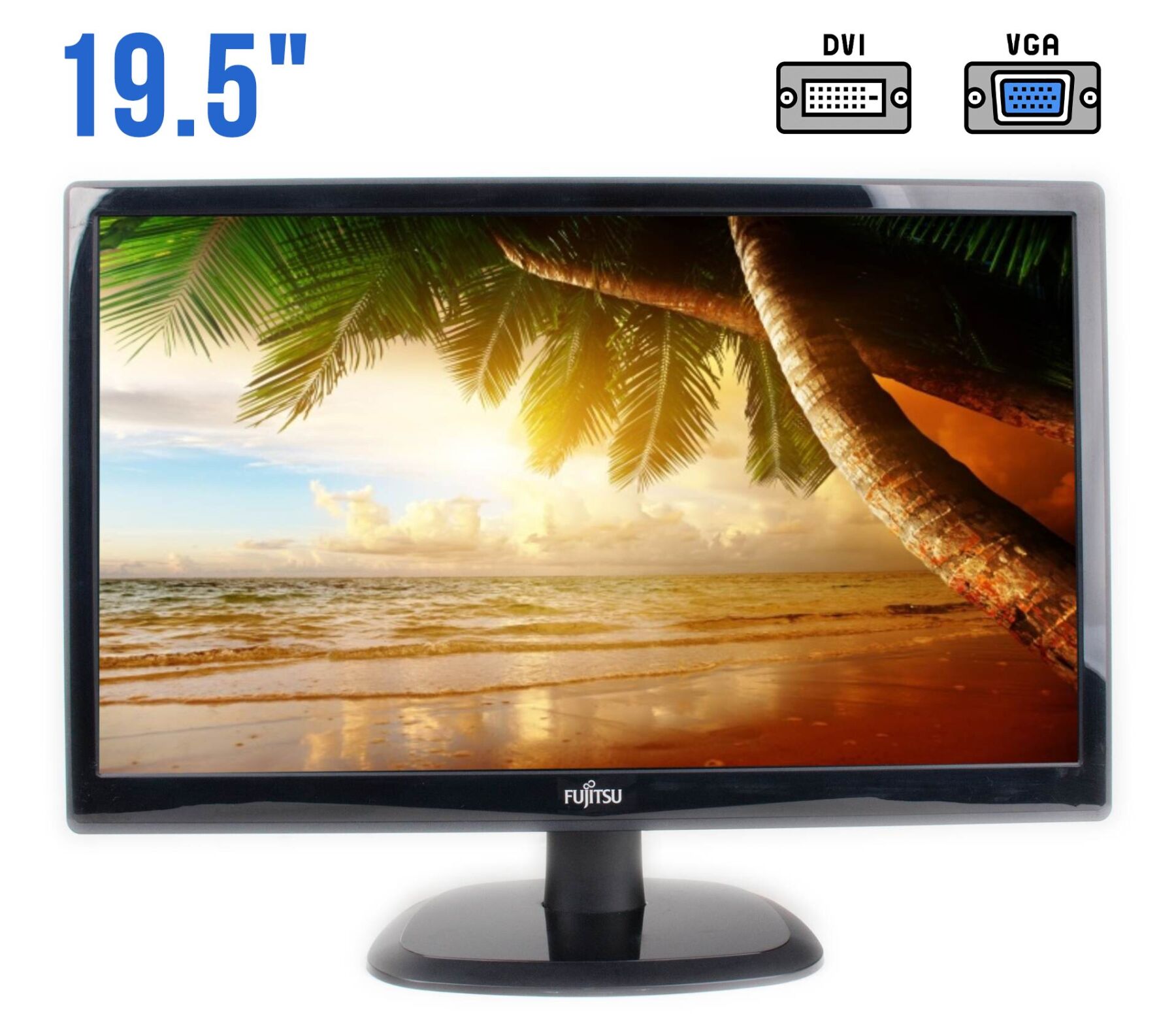 Монитор Fujitsu L20T-4 / 19.5" (1600x900) TN / DVI, VGA / Встроенная ...