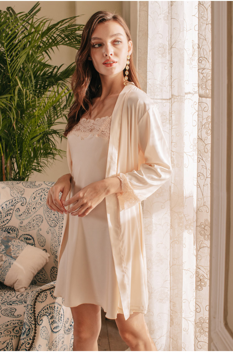 

Комплект домашний женский 2 в 1 Flame Berni Fashion (XL) Кремовый