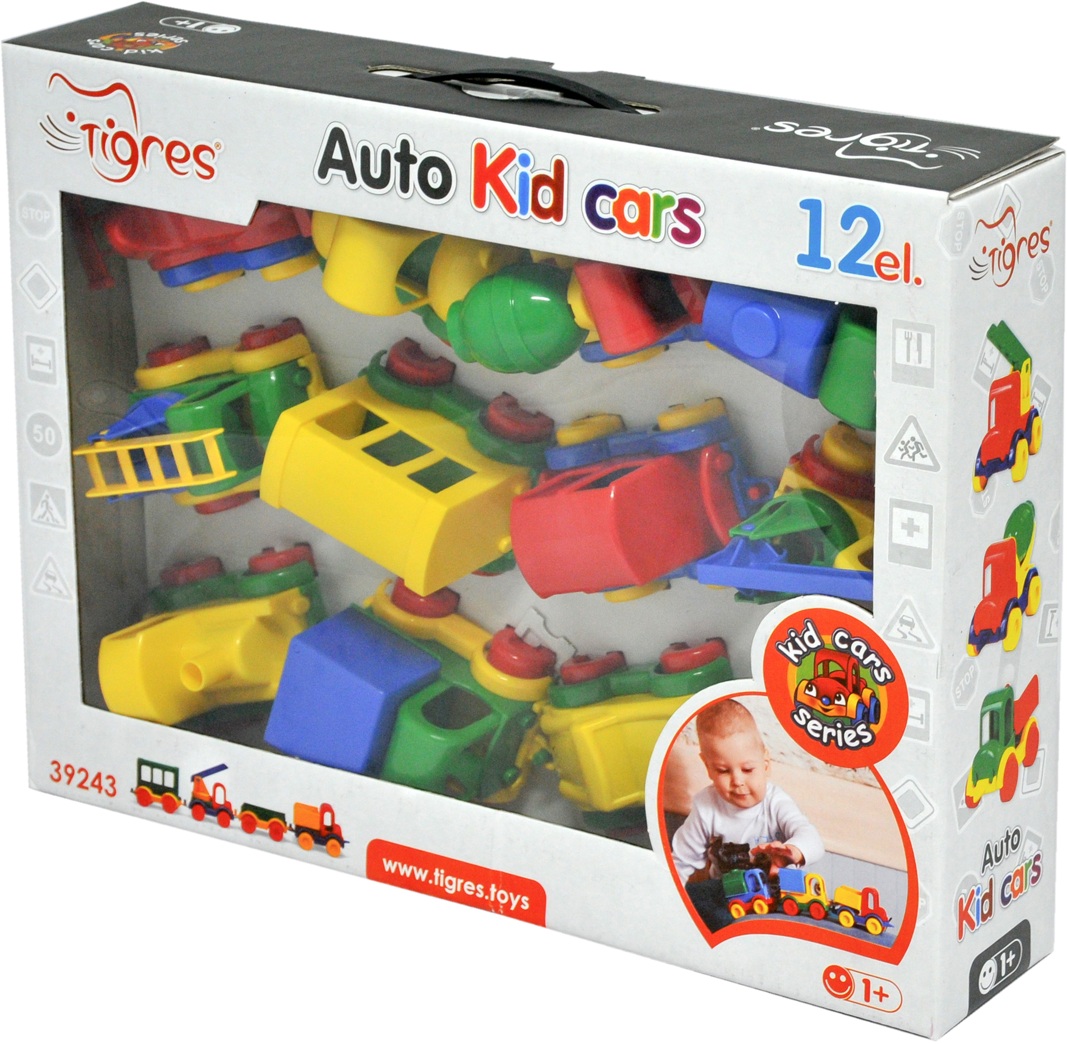 

Набор авто Tigres Kid cars 12 шт (39243)