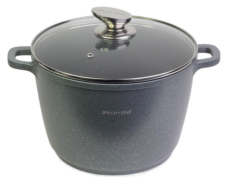 

Кастрюля Kamille Landes Grey 6.2л с литыми алюминиевыми ручками Original (PSG_KM-4427)