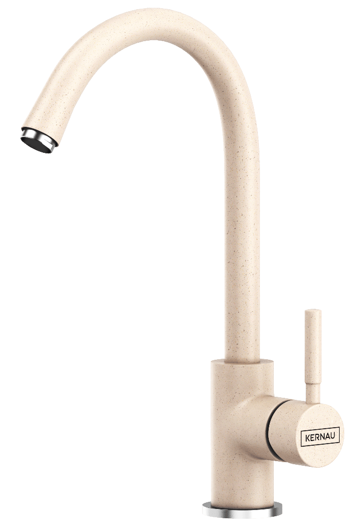 

Смеситель кухонный KERNAU KWT 07 SAND/CHROME