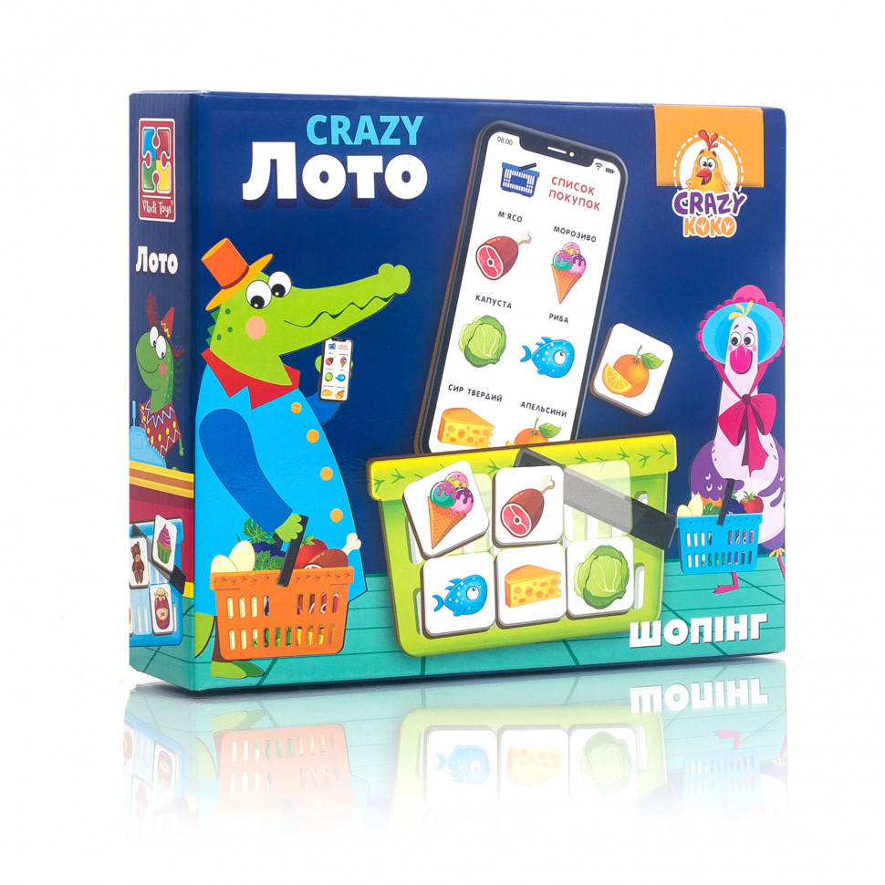 

Игра настольная "Crazy Лото" VT8055 (Укр.)