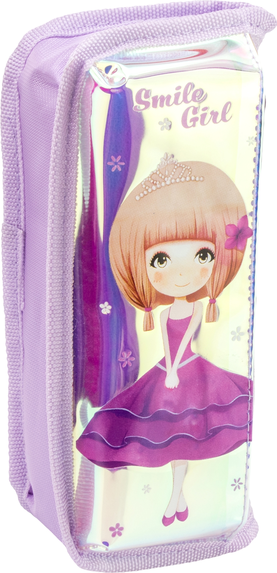 

Пенал твердый с аппликацией Cool For School 2 отделения Фиолетовый (7480-purple)