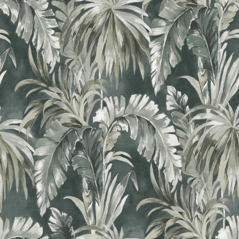 

Бумажные обои (Экологическичистые обои) Decoprint Ecodeco Essentials EE22531 серо-зеленый растительный (природа)