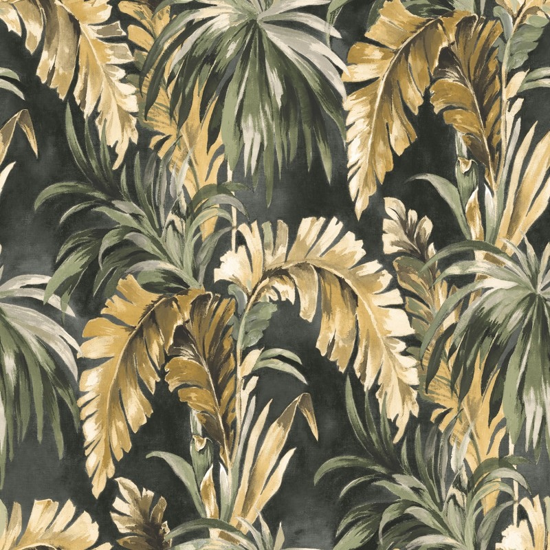 

Бумажные обои (Экологическичистые обои) Decoprint Ecodeco Essentials EE22530 зеленый листья