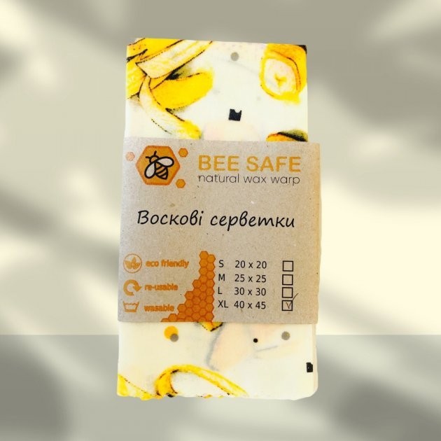 Многоразовая восковая салфетка Beesafe упаковка для хранения продуктов ...