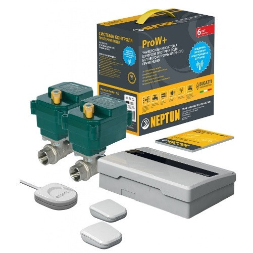 

Защита от потопа с автономным питанием Neptun Pro W+ 3/4" 12В Wi-fi