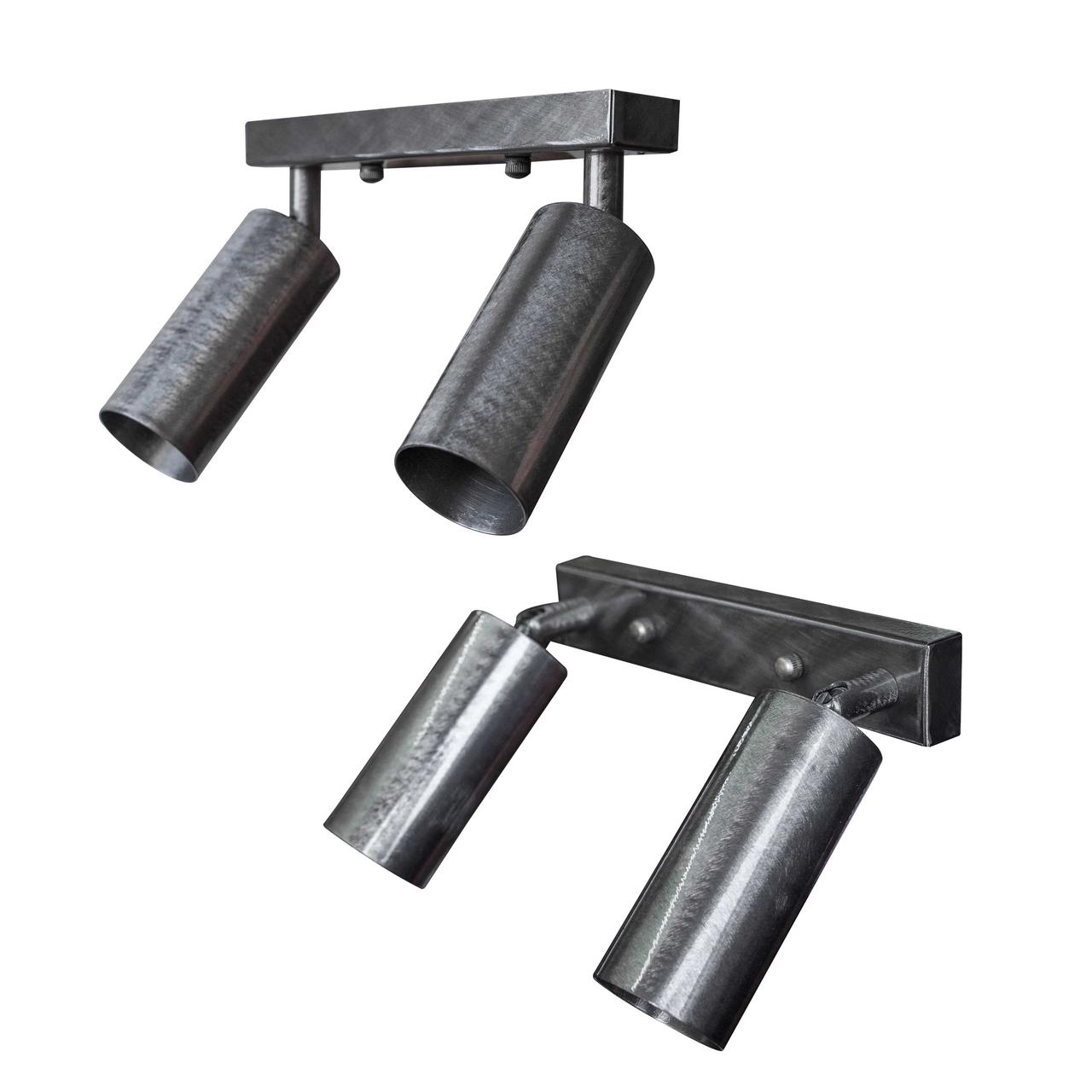 

Светильник в стиле лофт с поворотным механизмом NL 1105-2 SILVER MSK Electric