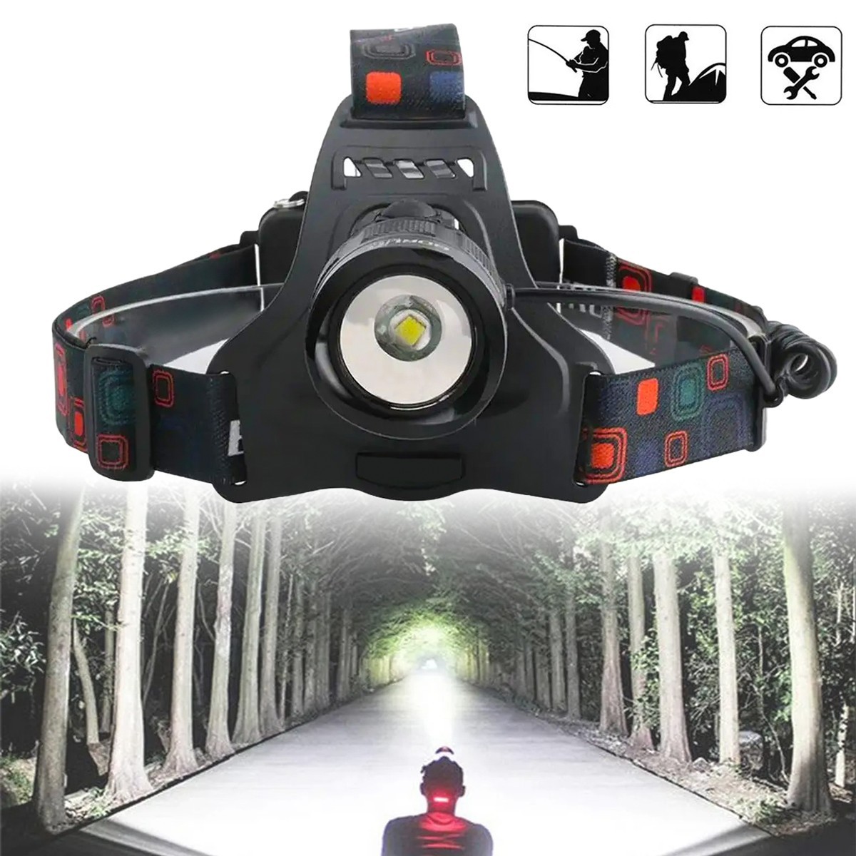 Светодиодный фонарь налобный BL-T32-P50 COP-1580000W Черный, LED ...