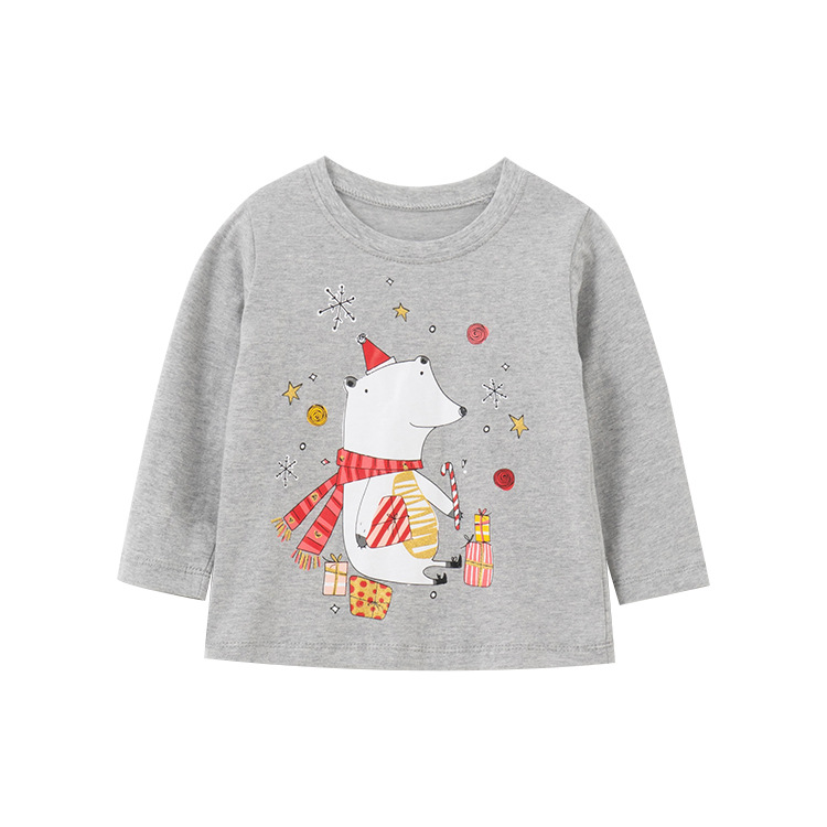 

Лонгслив для девочки Christmas bear Malwee (140) Серый