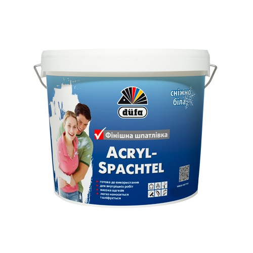 Акриловая финишная шпаклевка Dufa Acryl Spachtel для внут раб 16 кг ...