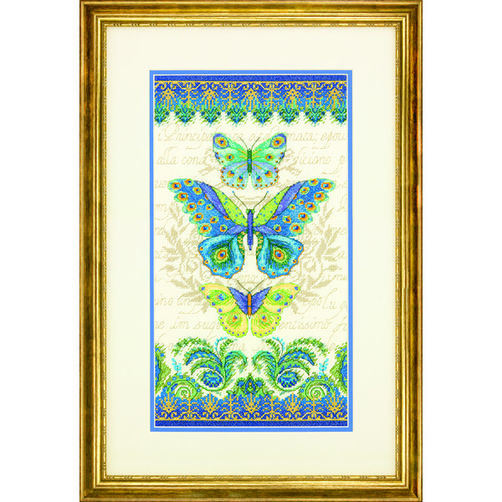 

Набір для вишивання хрестиком "Метелик-Павич//Peacock Butterflies" DIMENSIONS 70-35323