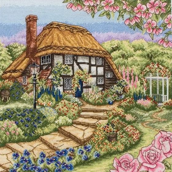 

Набір для вишивання "Котедж с трояндами (Rose Cottage)" Anchor PCE944
