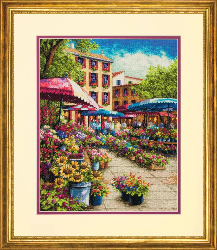 

Набір для вишивання хрестиком "Ринок провансу//Provence market" DIMENSIONS 70-35333