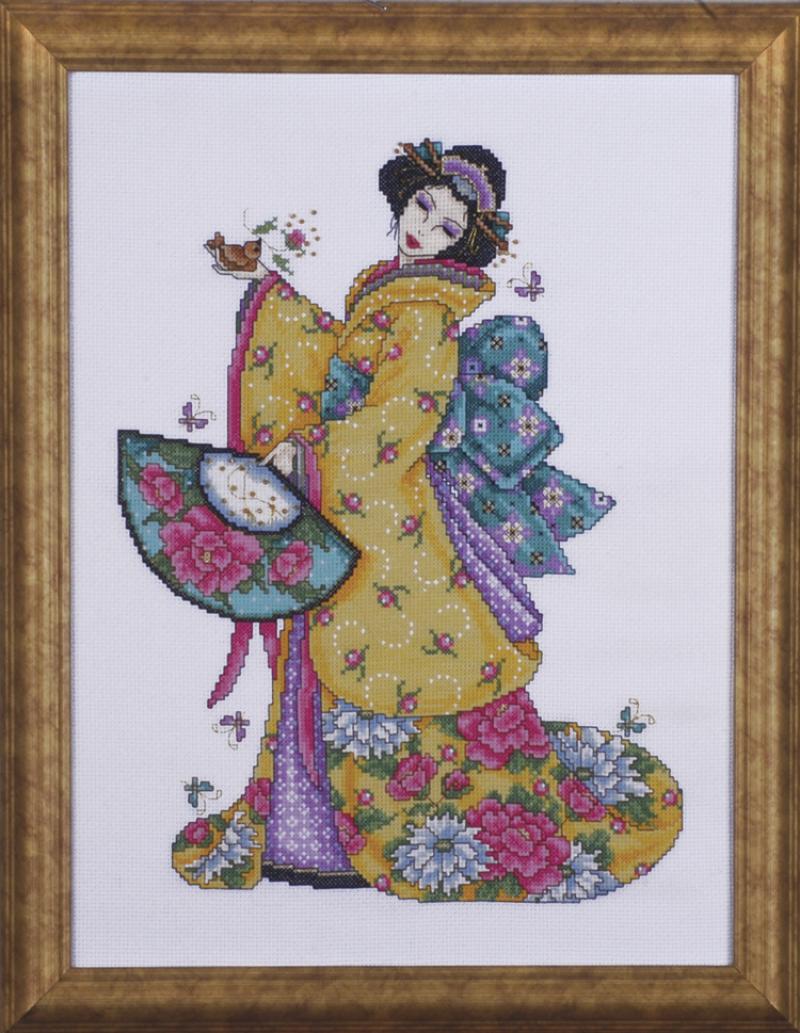 

Набір для вишивання хрестиком "Golden Geisha//Золота Гейша" Design Works dw2710