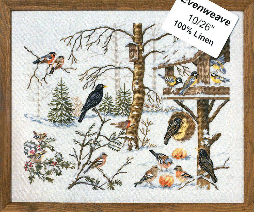 

Набір для вишивання "Птахи біля годівниці (Eating birds)" Eva Rosenstand 12-651