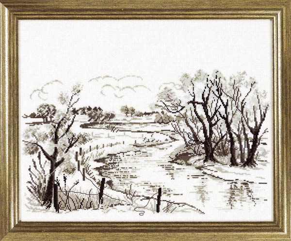 

Набір для вишивання "Зима. Графіка. (Winterl. graphics)" Permin 70-3129