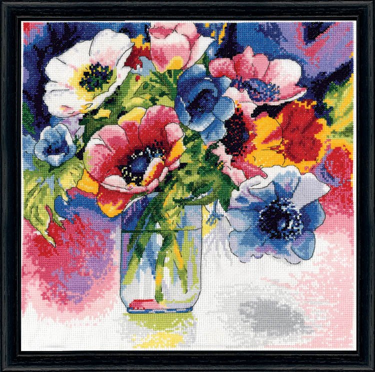 

Набір для вишивання хрестиком "Anemonies//Анемони" Design Works dw2850