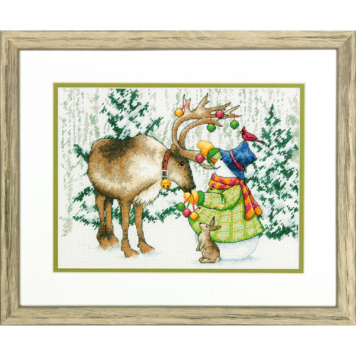 

Набір для вишивання хрестиком "Північний олень//Ornamental Reindeer" DIMENSIONS 70-08947