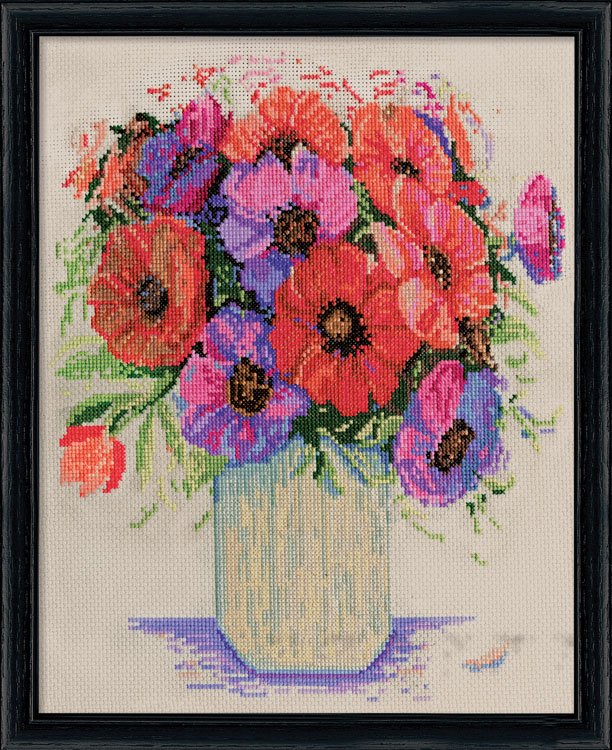 

Набір для вишивання хрестиком "Anemones//Анемони" Design Works dw3262